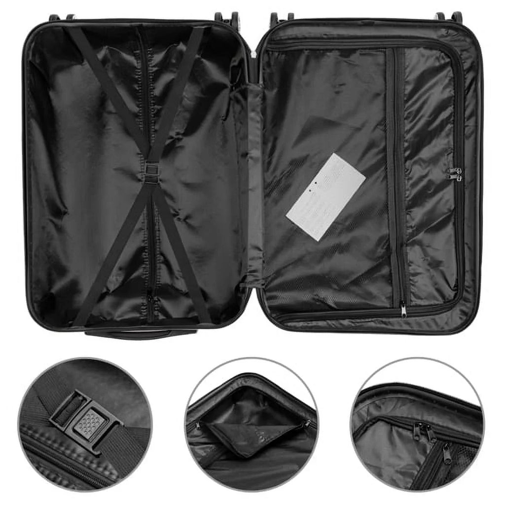 Wheels(20/24/28), Capri Champagne Set Piece with 3 Spinner Luggage