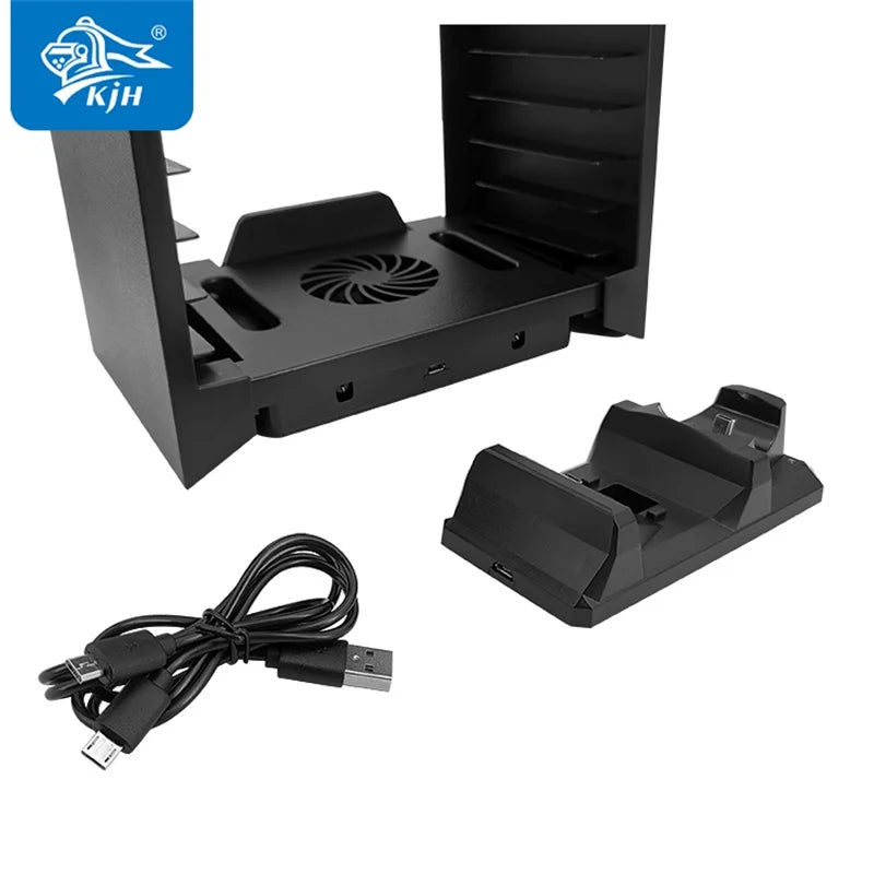 PS4 Controller Cooling Organizer Stand Vertical for Charger Fan