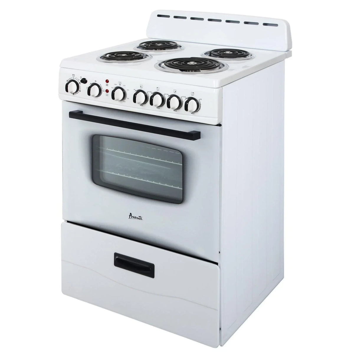 Avanti Inch Range Electric - Freestanding White ERU240P0W 24
