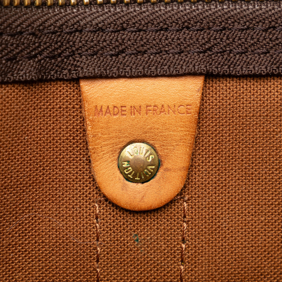 Bag 50 Travel Canvas Unisex Brown (Good) Vuitton Authenticated Monogram Keepall Pre-Owned WeekenderBag Louis