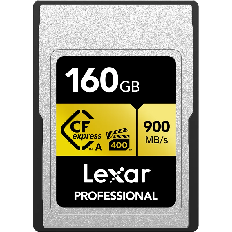 Card, Type A CFexpress 2 R900/W800 Memory Pack Gold Pro Lexar 160GB of