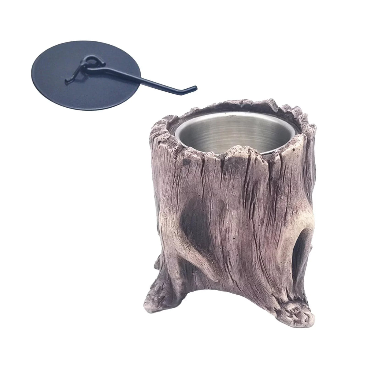 for Terraces Deep Brown Indoor Kitchen Balconies Portable Fire Bowls Stump