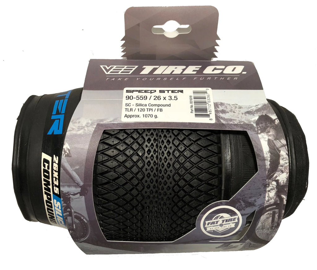 26x3.5 Tire Silica Folding 90-559 Compound Vee Bead Tire Fat Speedster