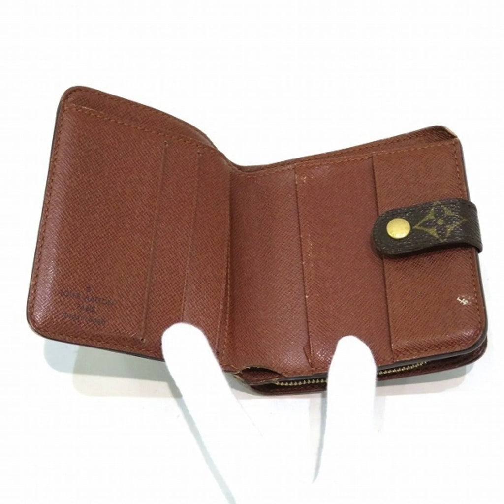 Men's Zip Bifold Vuitton Wallet Women's Louis Pre-Owned M61667 Monogram (Fair) Compact