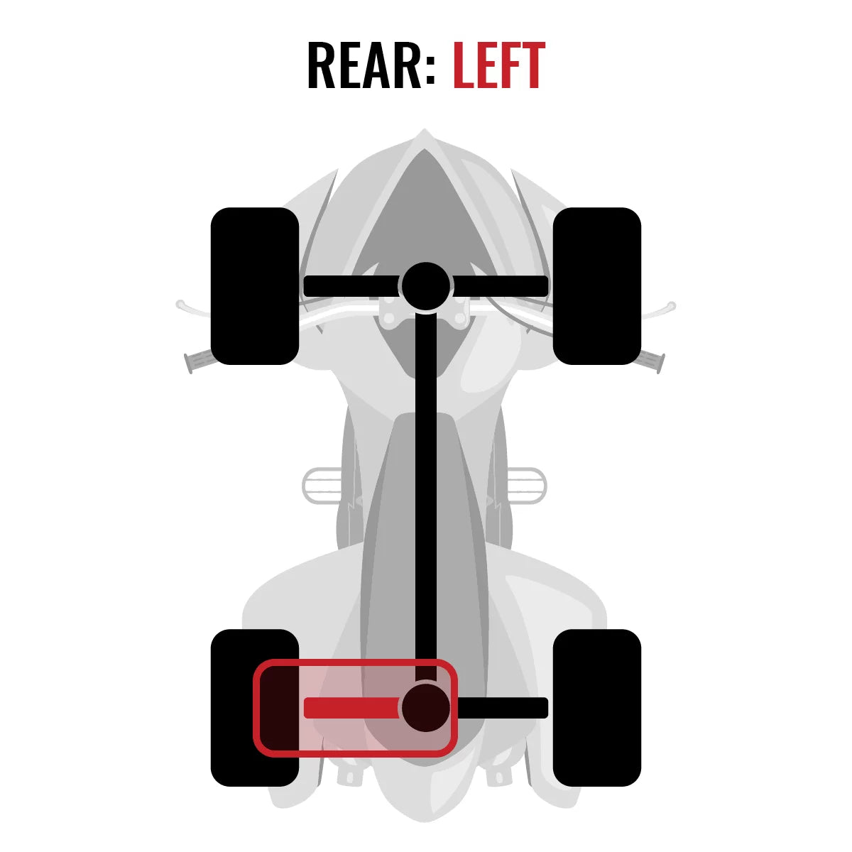 Outlander compatible with Axle XT EFI 800R Left - 2015 Sixity Can-Am 4X4 Rear