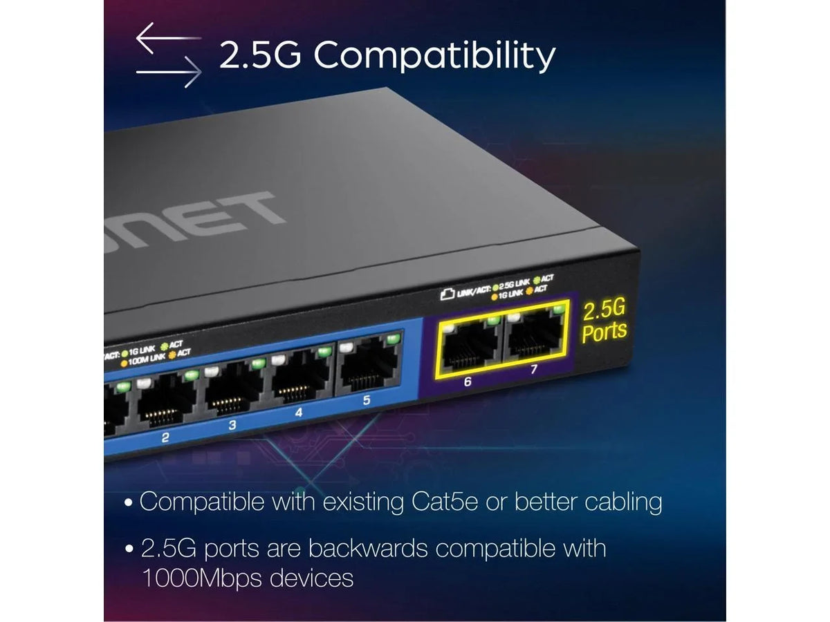 Switch 7-Port TEG-S327, TRENDnet Multi-Gig