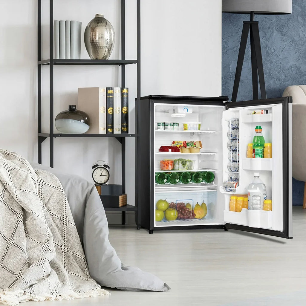 All Cf Danby Refrigerator Estar 4.4 Cantilever Shelves Auto DAR044A4BSLDD Defrost Glass