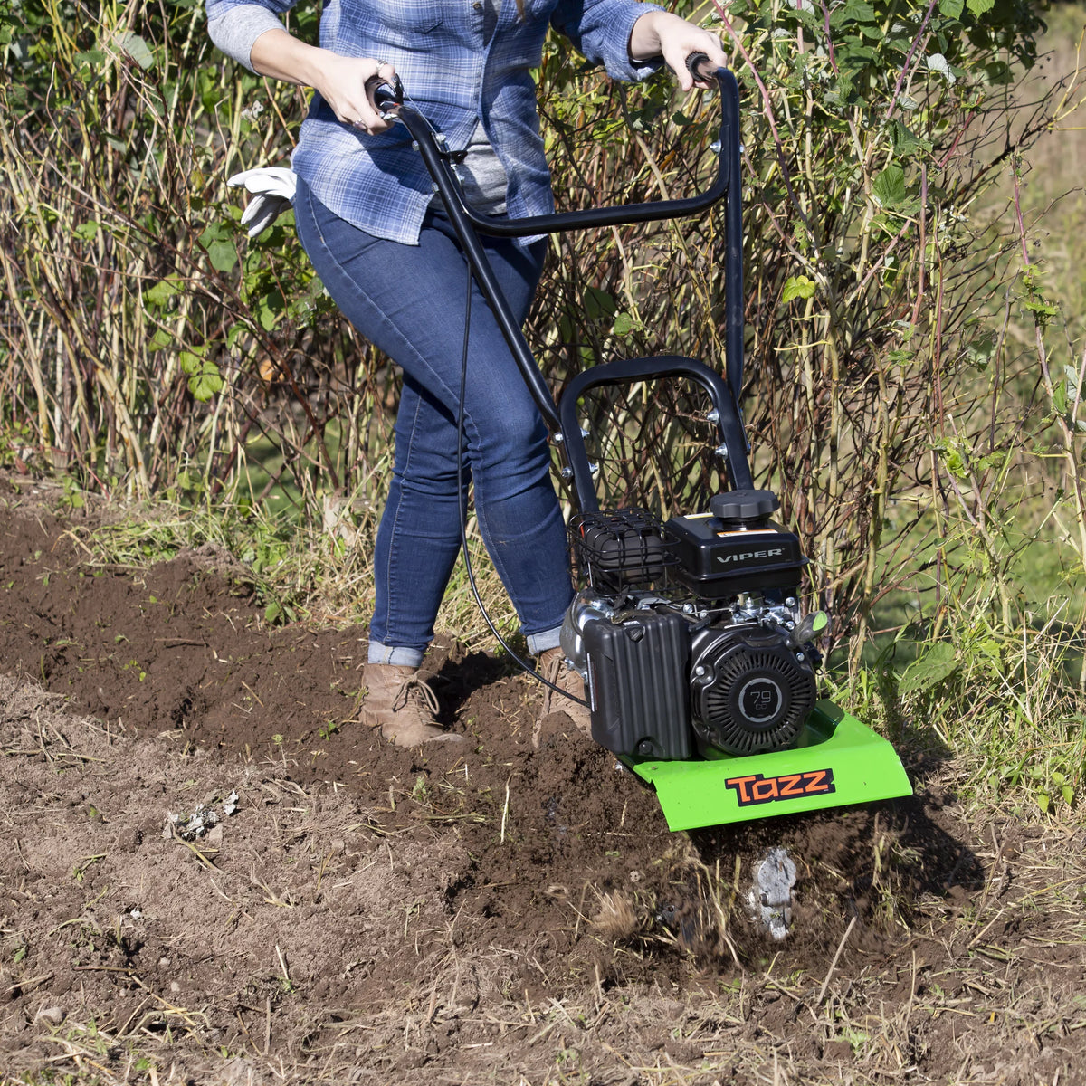 4-Cycle TAZZ Tiller/Cultivator with Engine, Viper 79cc 2-in-1 35310