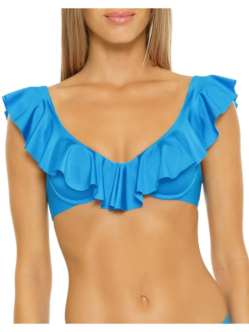 Turk Top Swim Trina Underwire Womens Ruffled Bikini Monaco