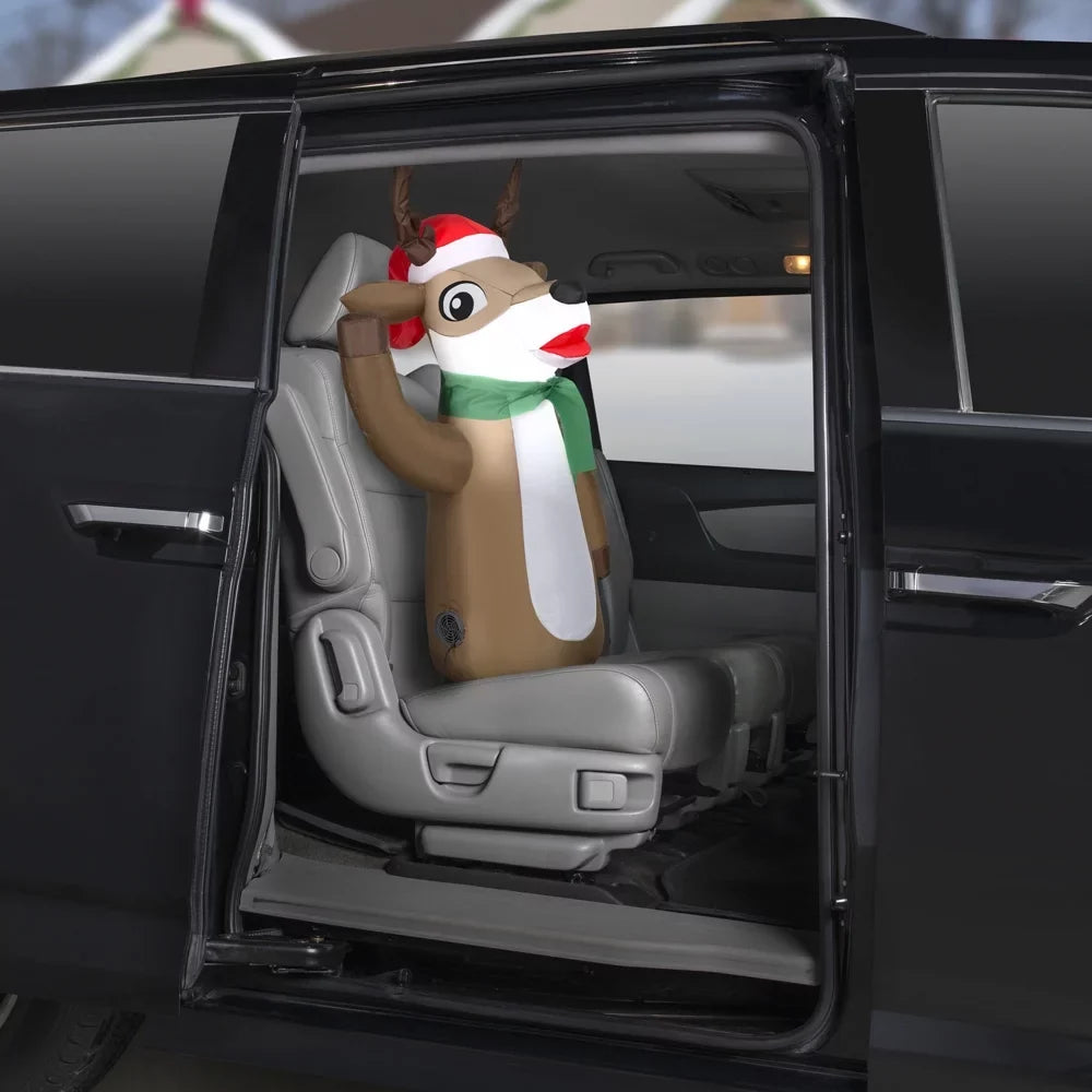 Airblown Car Reindeer Inflatables Buddy.