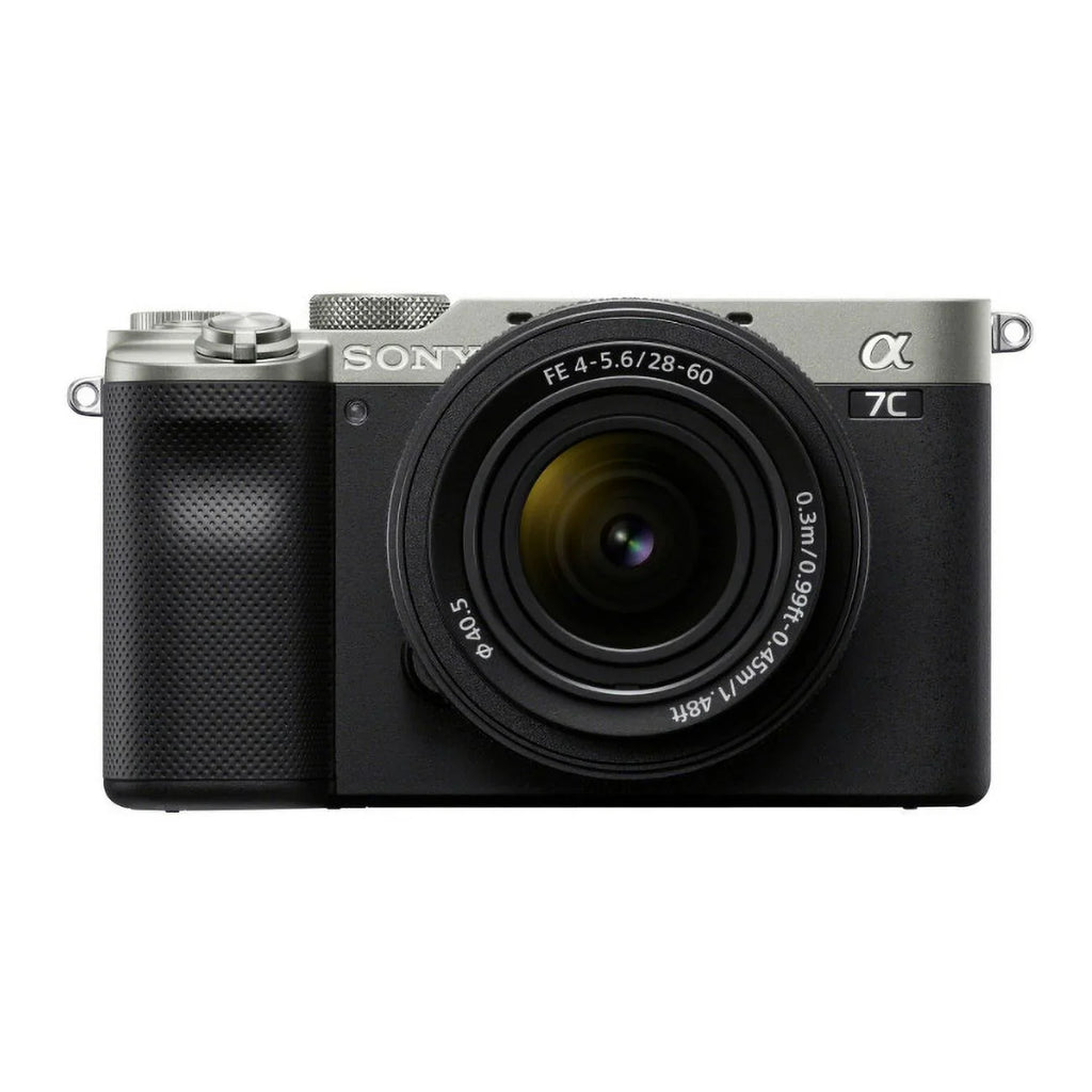 Alpha 28-60mm Camera FE Essentials with Bundle Mirrorless Lens Sony (Silver) a7C
