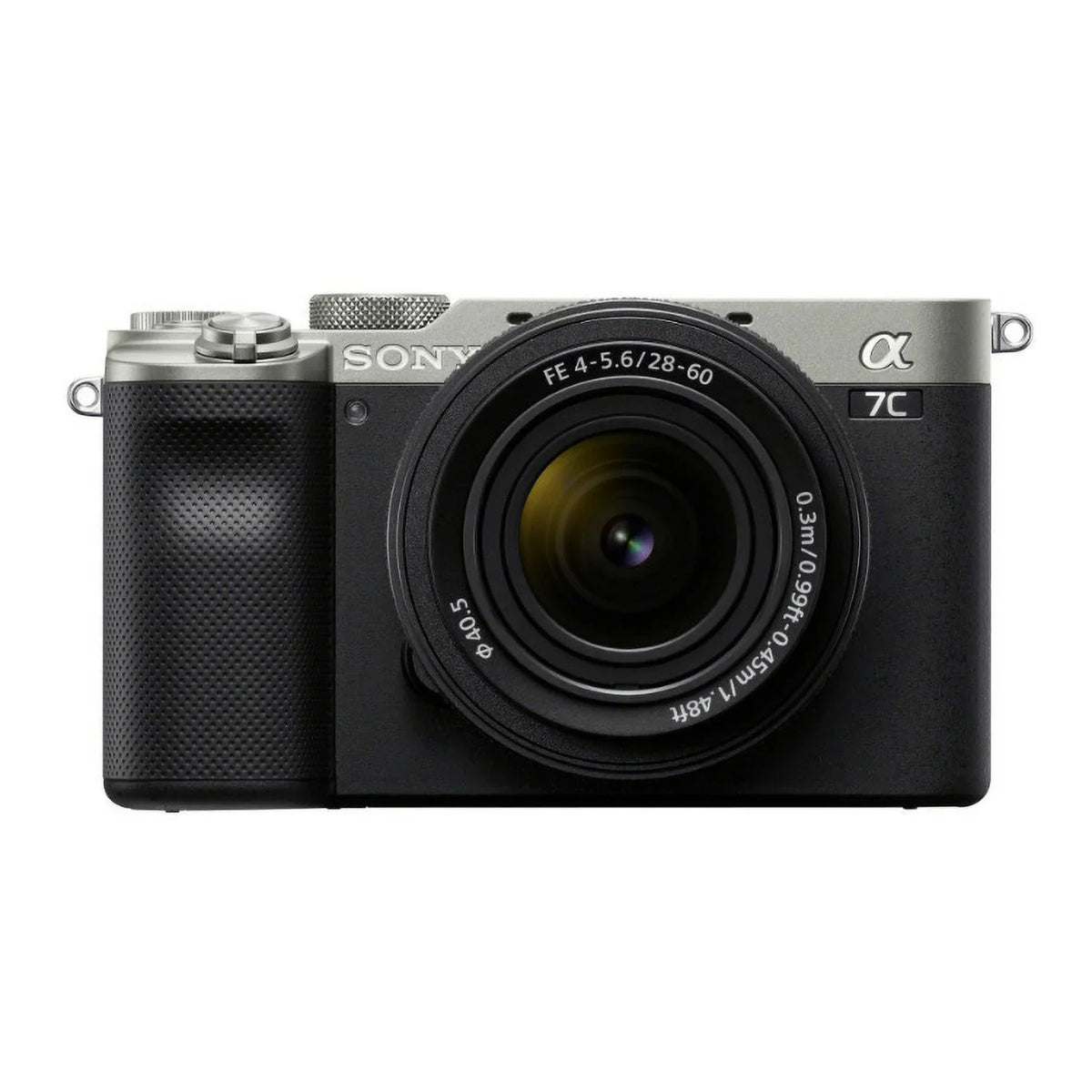 Alpha 28-60mm Camera FE Essentials with Bundle Mirrorless Lens Sony (Silver) a7C