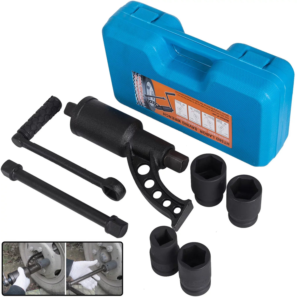 Lugnuts BENTISM Remover 4pcs Lug Wrench Multiplier Labor Torque Nut Socket Saving Set