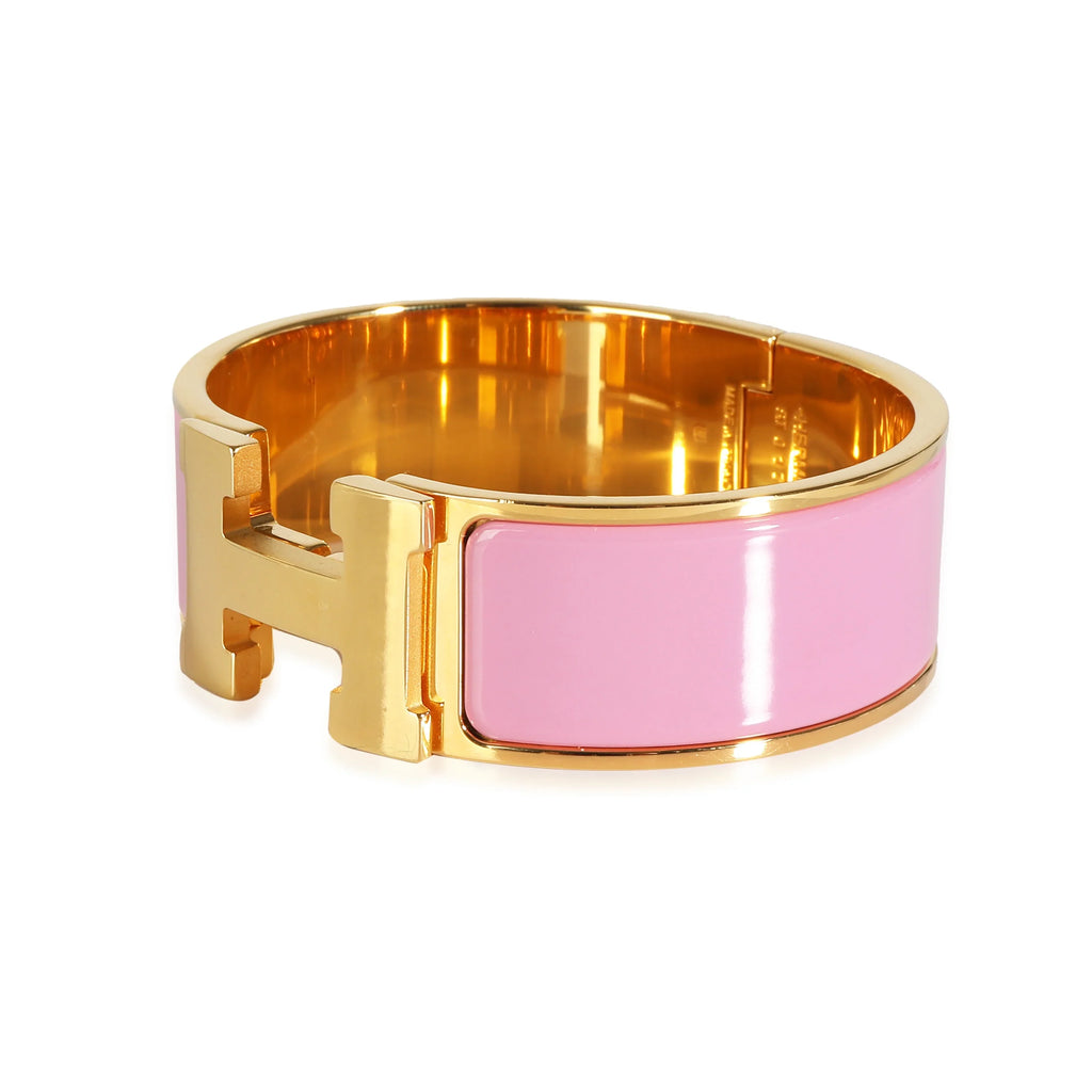 Pre-Owned Gold Bracelet Clic Hermès in Clac Plated