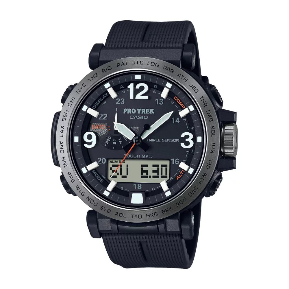 Bio-Based of Watch Powered PRW6611Y-1A Solar Triple Trek Plastic Pro Men's Casio made Sensor