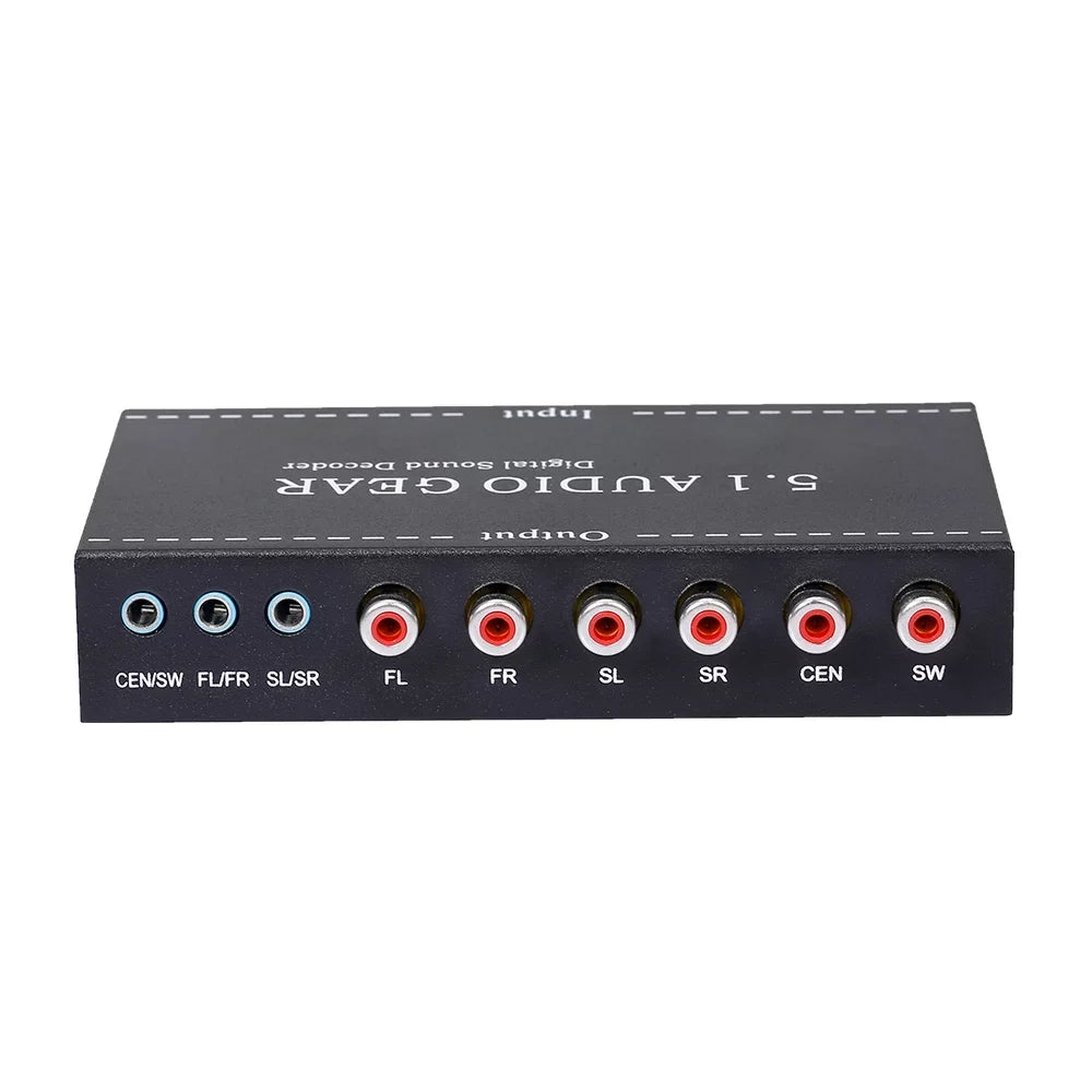 3.5mm moobody 5.1 Gear Digital Replacement for Dolby Output Converter AC-3 Plug NK-A6L Digital Decoder Audio Sound Audio Audio