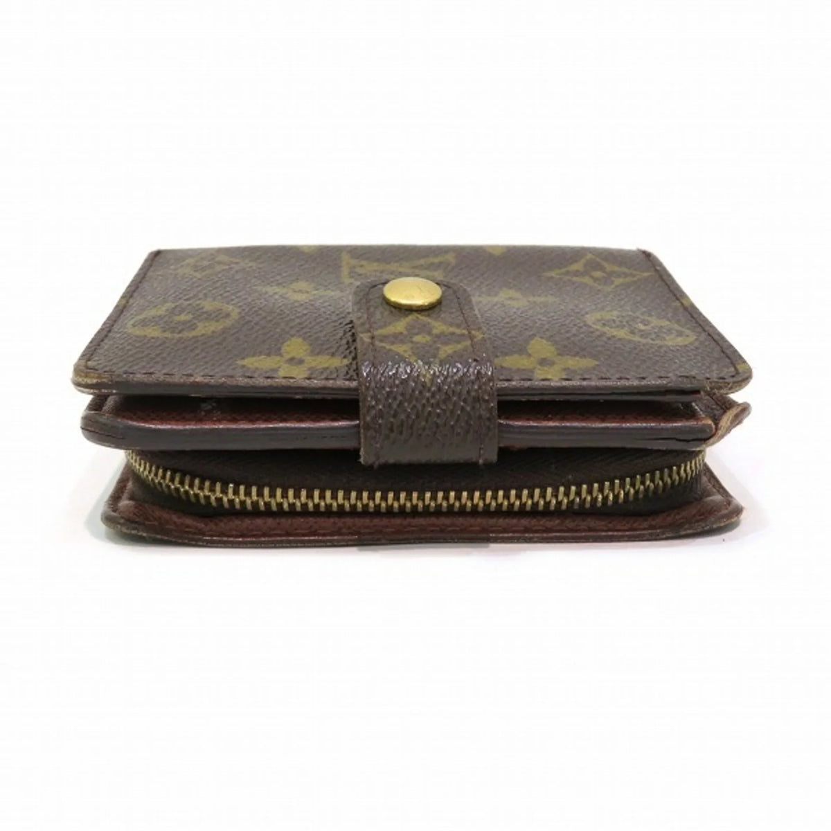 Men's Zip Bifold Vuitton Wallet Women's Louis Pre-Owned M61667 Monogram (Fair) Compact