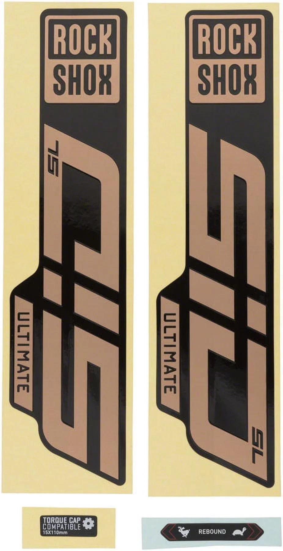 Rockshox Gloss Copper - Fork Ultimate 27.5"/29" Foil/High SL Decal SID Kit Matte