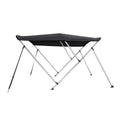 Top Boat Bimini Bow BLACK High 6' Cover 3 Solution Dye 79"-84" L Wide 46"
