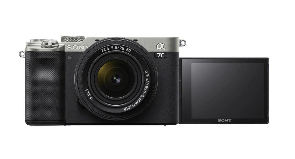 Alpha 28-60mm Camera FE Essentials with Bundle Mirrorless Lens Sony (Silver) a7C