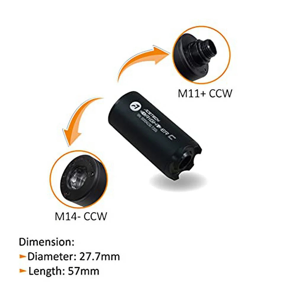 ACETECH-Brighter Unit, Rechargeable Lion-Battery Tr M11+ C and CCW, CW M14-