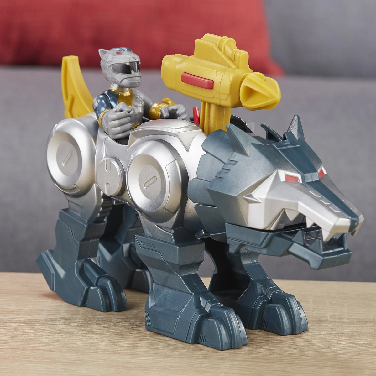 Power Playskool Rangers Silver Figures Wolf and Ranger Zord 2-Pack Heroes
