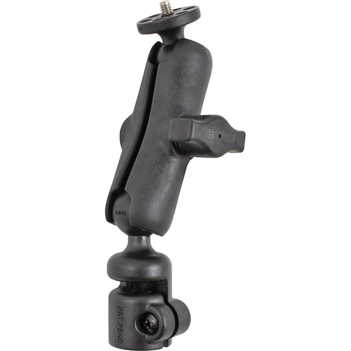 Tele-Mount base camera pole Mounting - rubber, - - composite RAM 1" pole, kit adapter) mount high-strength (telescopic threaded ball, with