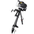 with Advanced System 4-Stroke HP Motor: Boat Air Outboard Cooling 55CC Efficient Engine Powerful 3.6
