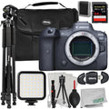 Extreme - R6 Advanced Includes: Lightweight Tripod More Pro & Ultimaxx Camera 64GB Mirrorless Memory (Body) Bundle Card, Digital Canon