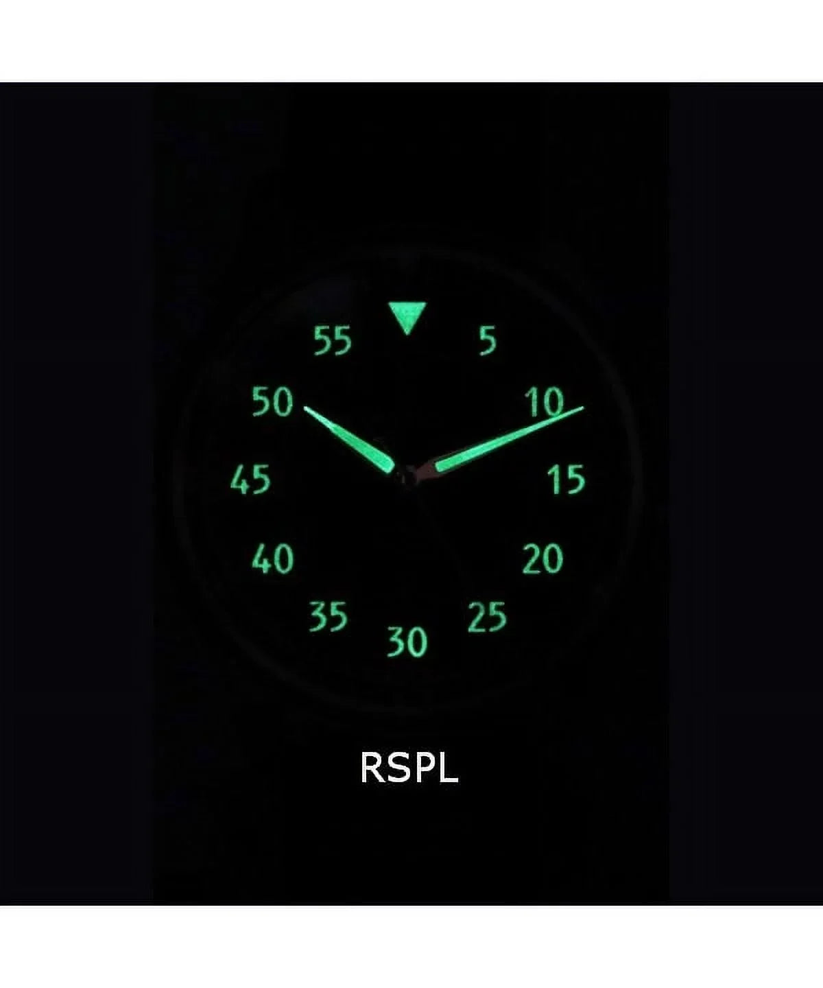 Skysurfer Textured Automatic Ratio Pilot Watch 200M Leather Men's Black Dial RTS320
