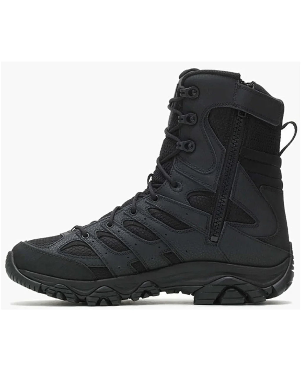 Tactical D(M) US Round Moab Boot Merrell Toe Zip Black 9 3 Men's 8" Waterproof
