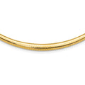 Omega Necklace QODG6-16 Polished 3/6mm 14k Graduated