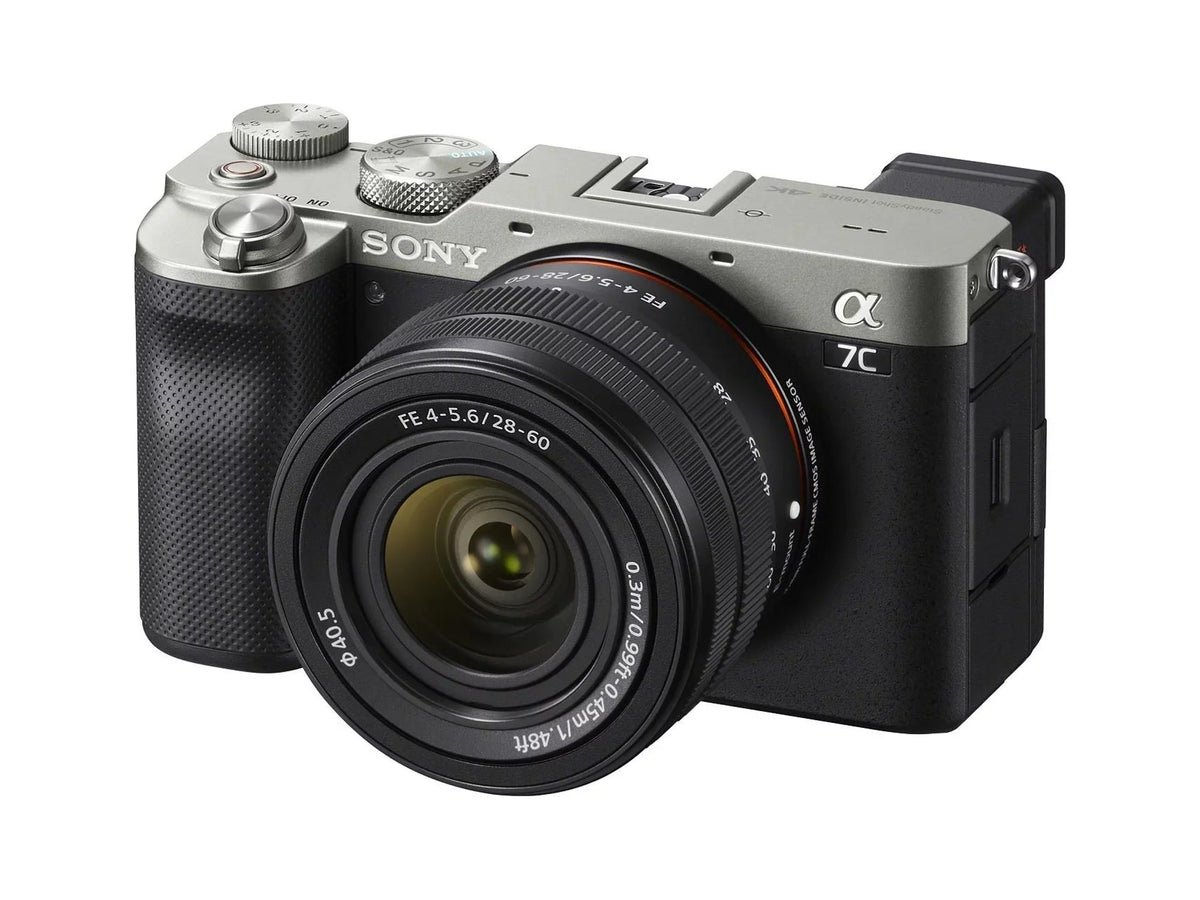 Alpha 28-60mm Camera FE Essentials with Bundle Mirrorless Lens Sony (Silver) a7C