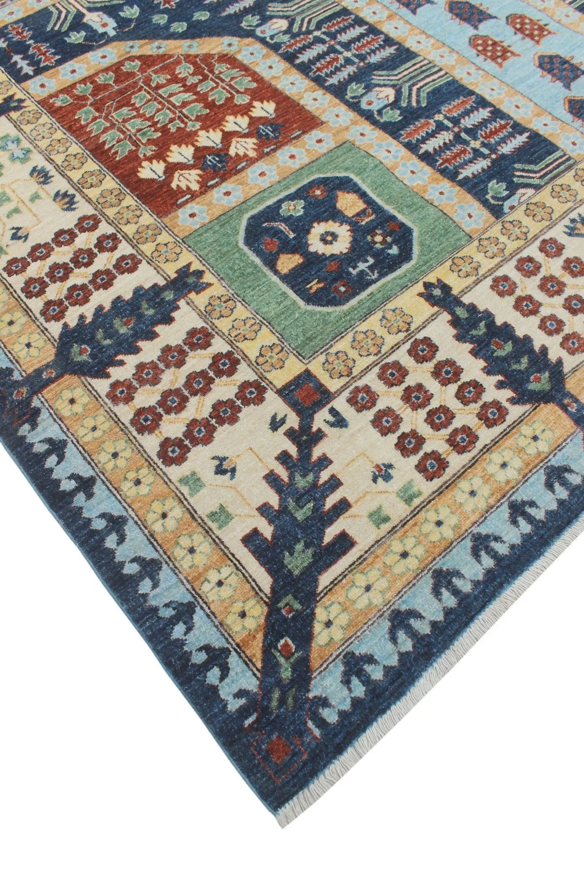 Rug, 12'3" Blue/Ivory Aria 9'0" x Haseena