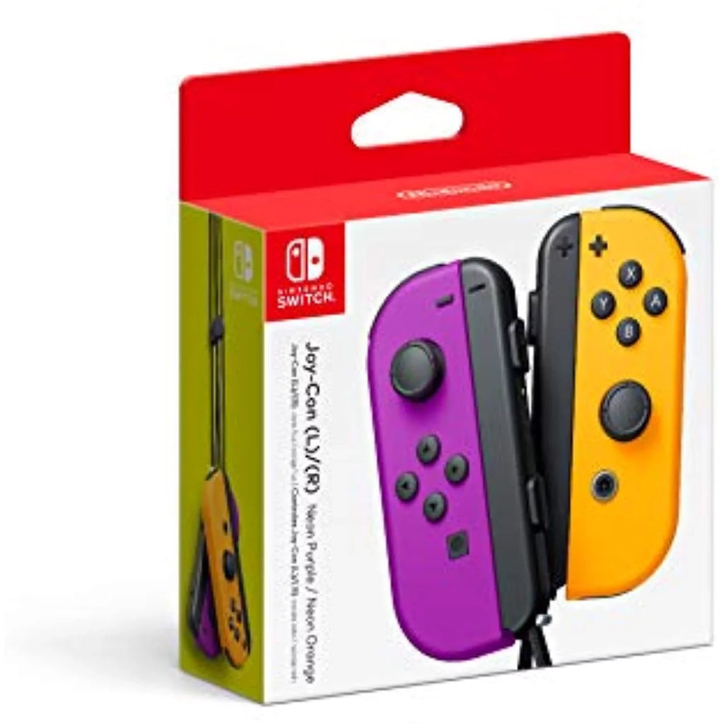 (L-R) Orange - Nintendo Neon Neon Purple/ Joy-Con Switch