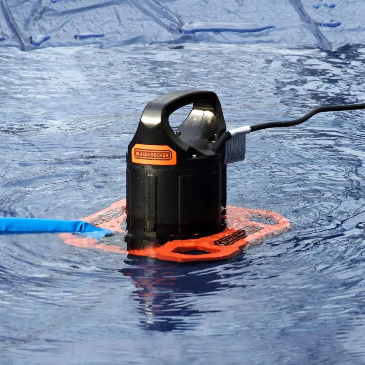 Discharge Pump 1500 Submersible Automatic Black+Decker GPH with Cover Pool Hose