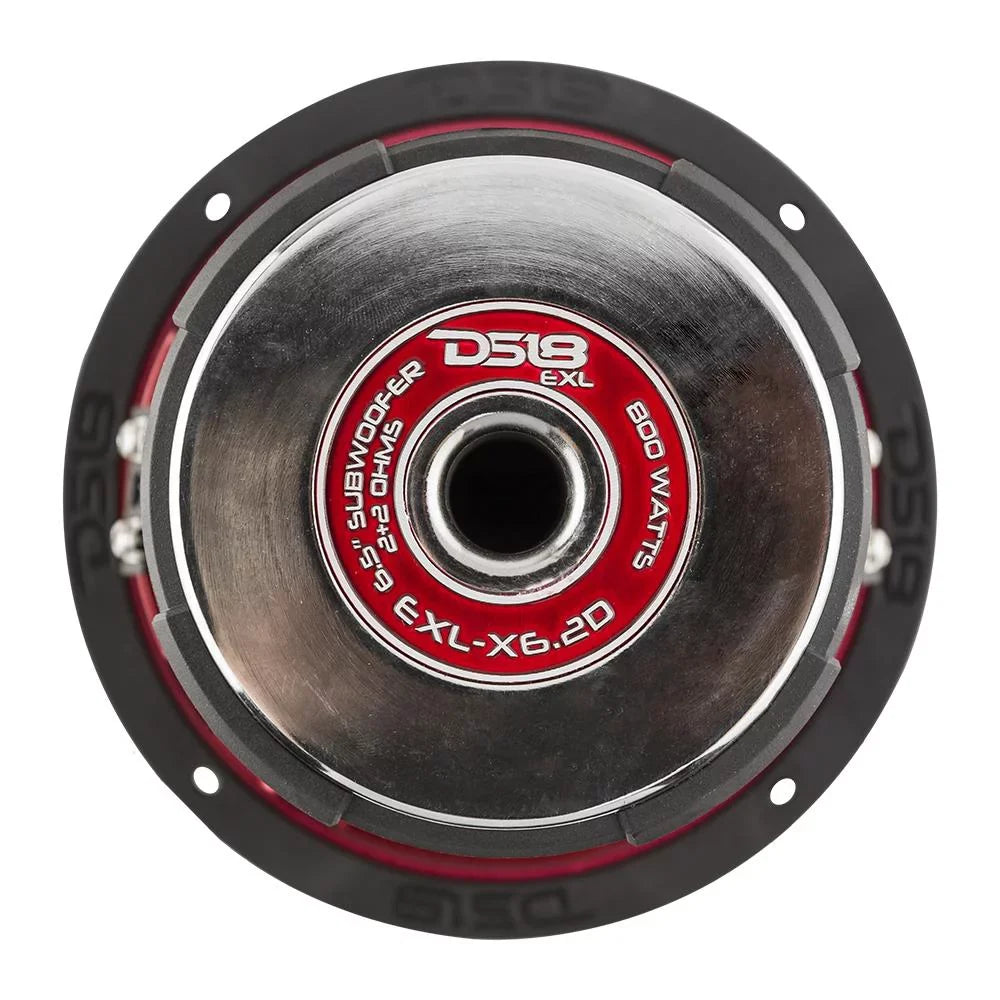 Subwoofer DS18 Ohm 2 Watts 6.5" DVC Dual 800 EXL-X6.2D