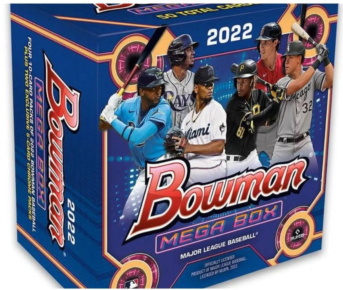 50 Baseball Trading - Bowman Mega Card 2022 Box MLB cards! Topps