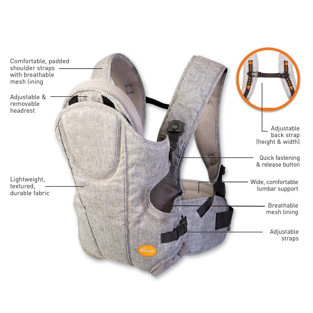 Oxford Adjustable Dreambaby Baby Position Carrier 3-in-1